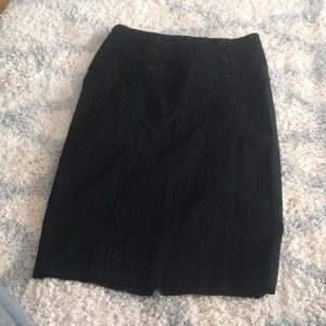 Black pencil skirt